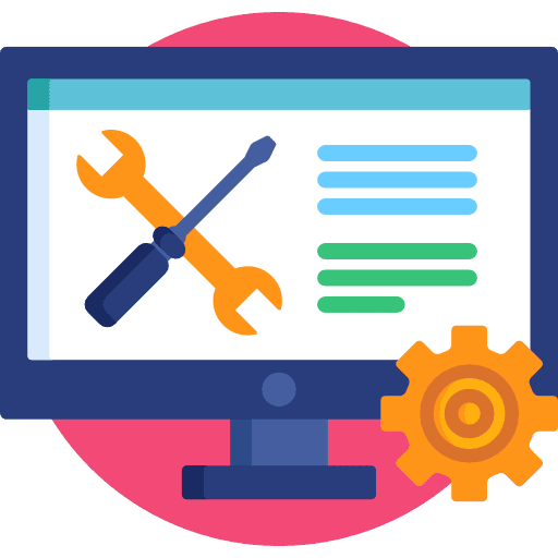 Website settings and maintenance concept