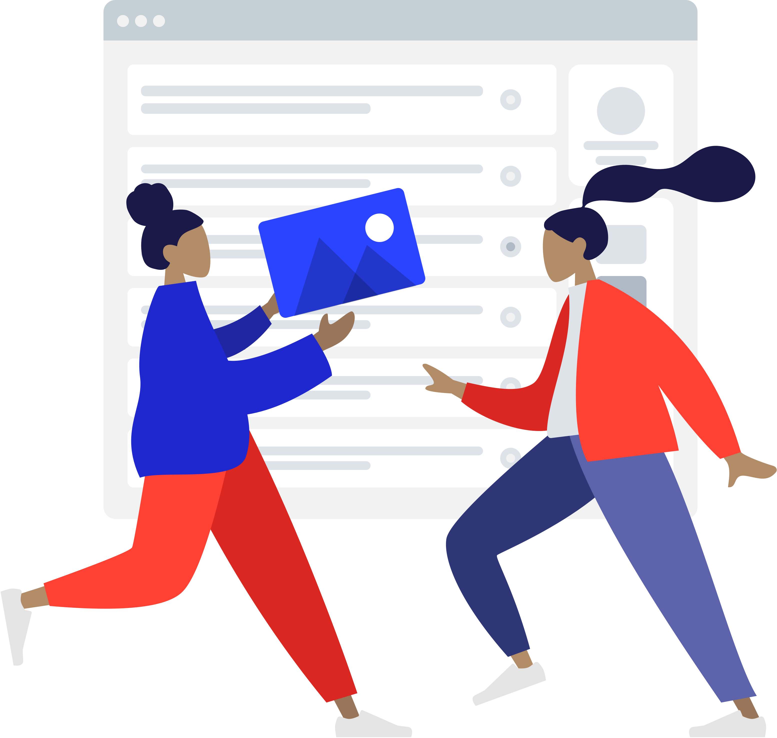Digital collaboration, content sharing, online communication.