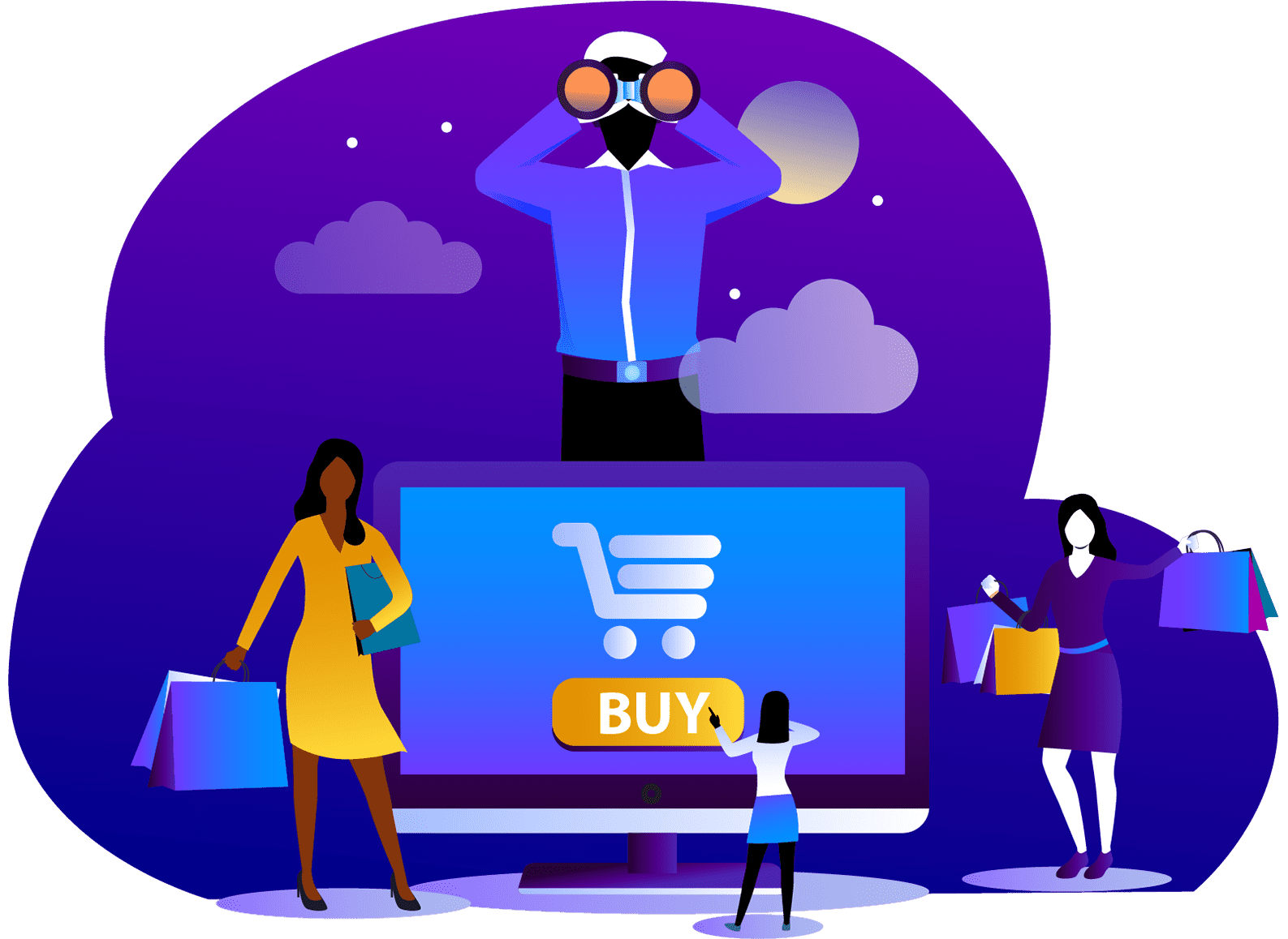 Online shopping, e-commerce, digital purchasing, consumer behavior