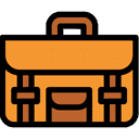 Business briefcase or professional work bag