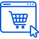 Online ecommerce store icon